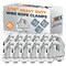 Jrex Safety Galvanized Steel Wire Rope Cable Clip Clamp - 3/16" U-Bolt Style, 12PK GCC316-JR-12PK - alternate 1