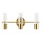 Jonathan Y Bolha 18" 3-Light Minimalist Modern Bubble Acrylic/Iron Integrated LED Vanity Light, Brass Gold JYL7224B - alternate 8