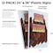 Signmission Bbq Ribs, Plastic Signs Only 24 Inch x 36 Inch, Corrugated Plastic, 2PK CSB-2436-2PACK-Bbq Ribs - alternate 2