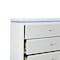 Homeroots 36" White Wood Lighted Five Drawer Dresser 633693 - alternate 8