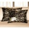 Homeroots Set of Two 12" X 20" Chocolate and Gold Abstract Cowhide Lumbar Throw Pillows with Glitter, 2PK 544642 - alternate 1