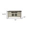Homeroots 70" Ivory Solid Wood Enclosed Storage Distressed TV Stand 528713 - alternate 5