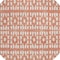 Homeroots 8' Salmon And Ivory Round Geometric Washable Indoor Outdoor Area Rug 613803 - alternate 5