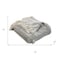 Homeroots 50" X 60" Black and Gray Woven Cotton Geometric Throw Blanket with Fringe 516541 - alternate 5