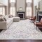 Jonathan Y Primrose Art Nouveau Floral Border Non-Slip Machine-Washable Cream/Pink 4 ft. x 6 ft. Area Rug BTF100C-4 - alternate 3
