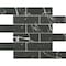 Emser Tile Elegan Series Porcelain Mosaic Tile, 12 in L Tile, 11 in W Tile, Pressed Edge, Nero, 20PK W95ELEGNE1112MOFM - alternate 1