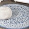 Jonathan Y Sinjuri Medallion Textured Weave Navy/Gray 4 ft Round Indoor/Outdoor Area Rug SMB101B-4R - alternate 1