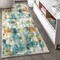 Jonathan Y Contemporary POP Modern Abstract Waterfall Blue/Cream 2 ft. x 8 ft. Runner Rug CTP100A-28 - alternate 1
