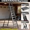 Wrightmaster 7 ft. 8-Step Steel Step Ladder, 11 ft. Reach w/Non-Marring Feet 300 lb. Capacity ZoroQHL8BT - alternate 2