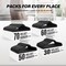 Simple Deluxe HealSmart Velvet Hangers, Space Saving Clothes Hangers for Closet, Black, 50PK HKHANGVELVET50BLK - alternate 4