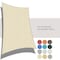 Wrightmaster 8 ft. x 8 ft. Beige Square Heavy Weight Sun Shade Sail, 95% UV Blockage, Patio and Pool Cover ZR-0808TN - alternate 6