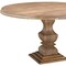 Homeroots 54" Brown Solid Wood Pedestal Base Round Top Dining Table 554336 - alternate 6