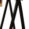 Homeroots 60" Natural and Black Solid Wood and Metal Trestle Executive Desk 608136 - alternate 8