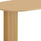 Homeroots 67" Natural Solid Wood Double Pedestal Base Oval Dining Table 721149 - alternate 3