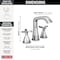 Delta Stryke Two Handle Widespread Bathroom Faucet, 5.88 in, Lumicoat Chrome 357766-PR-MPU-DST - alternate 2