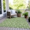 Homeroots 3' X 5' Green And Light Green Geometric Washable Indoor Outdoor Area Rug 596021 - alternate 4