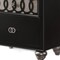 Homeroots 26" X 16" X 26" Copper Shimmery And Black Rubber Wood Nightstand 318750 - alternate 2