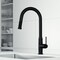 Vigo Hart Arched Single Handle Pull-Down Spout Kitchen Faucet in Matte Black VG02035MB - alternate 6