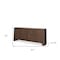 Homeroots 81in Brown Solid Wood Sideboard Soft Close with Four Doors 611028 - alternate 2
