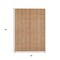 Homeroots 3' X 5' Rust Beige And Linen Striped Washable Indoor Outdoor Area Rug 616406 - alternate 7