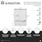 Kingston Brass 60" Acrylic Alcove Left-Hand Drain Tub with Right Sliding Tub Door, White/Brushed Brass KVTAM6032L217 - alternate 5