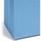 Smead Colored Straight Tab Cut Legal Recycled File Pocket, Blue SMD74235 - alternate 2
