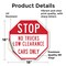 Signmission Stop No Trucks Low Clearance Cars O, 18 Inch X 18 Inch, Vinyl Decal OC-D-18-225 - alternate 3