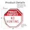 Signmission Private Property No Hunting, 6 inch X 6 inch, Vinyl Decal, 2PK OC-D-2PACK-6-147 - alternate 4
