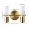 Jonathan Y Bolha 10.75" 2-Light Minimalist Modern Bubble Acrylic/Iron Integrated LED Vanity Light, Brass Gold JYL7223B - alternate 7