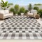 Jonathan Y Darcy Traditional Geometric Bold Gingham Black/Cream 3 ft. x 5 ft. Indoor/Outdoor Area Rug TSN201A-3 - alternate 1