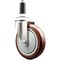 Service Caster 5 Inch 316SS Maroon Polyurethane Wheel Swivel 1 Inch Expanding Stem Caster SCC-SS316EX20S514-PPUB-MRN-1 - alternate 1
