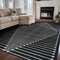 World Rug Gallery Modern Geometric Area Rug 7 ft 10 in x 10 ft Black WR91BLACK8X10 - alternate 8