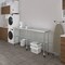Amgood 18in D x 84in L Stainless Steel Open Base Table, 3in Casters AMG WT-1884-RCB-WHEELS-Z - alternate 4