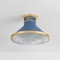 Hudson Valley Lighting Highclere 17.75 in. Flush Mount in Aged Brass/Soft French Blue by Mark D. Sikes MDS2403-AGB/FBL - alternate 4