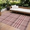 Homeroots 9' X 12' Red Black And Ivory Plaid Washable Indoor Outdoor Area Rug 601516 - alternate 1