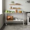 Flash Furniture Reese Work Table, 18 Gauge Stainless Steel Top Shelf, Undershelf and 4 Casters w/2 Locking NH-WT-2460-CAS-GG - alternate 5