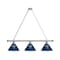 Holland Bar Stool Co Maine 3 Shade Billiard Light, Chrome Fixture BL3CHMaineU - alternate 1