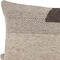 Homeroots 14" X 26" Beige And Dark Brown Lumbar Color Block Wool Blend Throw Pillow Cover with Texture 608186 - alternate 3