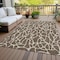 Homeroots 9' X 12' Brown And Beige Geometric Washable Indoor Outdoor Area Rug 599272 - alternate 7