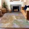 Homeroots 9' X 12' Rust And Lavender Abstract Washable Indoor Outdoor Area Rug 615624 - alternate 7