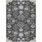Homeroots 9' X 12' Charcoal Gray And Beige Floral Washable Indoor Outdoor Area Rug 605465 - alternate 4