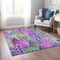 Homeroots 9' X 12' Purple Lilac And Green Village Houses Washable Indoor Outdoor Area Rug 577875 - alternate 8