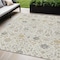 Homeroots 5' X 8' Ivory Beige And Gray Oriental Washable Indoor Outdoor Area Rug 598053 - alternate 1