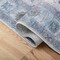 Jonathan Y Kisara Oushak Style Distressed Border Non-Slip Machine-Washable Blue/Light Gray 2ft x 8ft Runner Rug PTN101C-28 - alternate 5