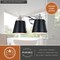 Vaxcel Barrington 2 Light Black and Chrome Industrial Bathroom Vanity Fixture with Metal Shade W0423 - alternate 3