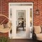 Vdomdoors Front Exterior Prehung Metal-Plastic Door Clear Glass / MANUX 8666 White Silk / Office Commercial a MANUX8666EXD-WS-W12+36+12xH80+12-LH-I - alternate 2
