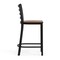 Flash Furniture HERCULES Black Ladder Back Metal Restaurant Counter Stool - Cherry Wood Seat XU-DG697BLAD-24-CHYW-GG - alternate 7