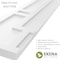 Ekena Millwork True Fit PVC Hastings Fixed Mount Shutters, Hailstorm Gray, 12W x 28H, PR TFP001HS12X028ST - alternate 10
