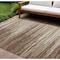 Homeroots 10' X 14' Brown Beige And Ivory Striped Washable Indoor Outdoor Area Rug 597234 - alternate 1