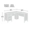 Sauder L Desk, 58.425 in D X 29.921 in H, 58.465 in W X Engineered wood 447303 - alternate 3